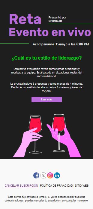 Reta Evento en vivo