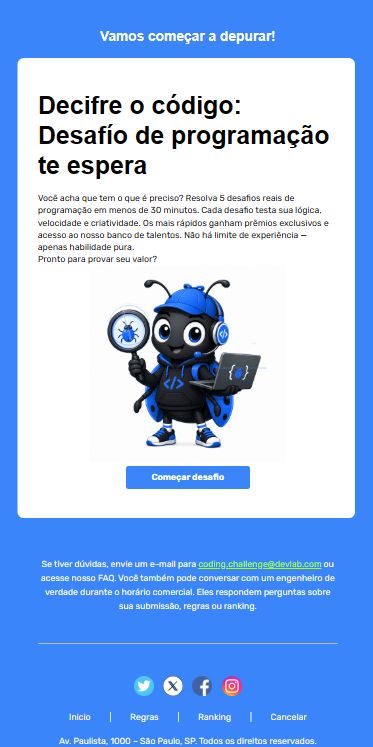 Decifre o código:Desafío de programação te espera