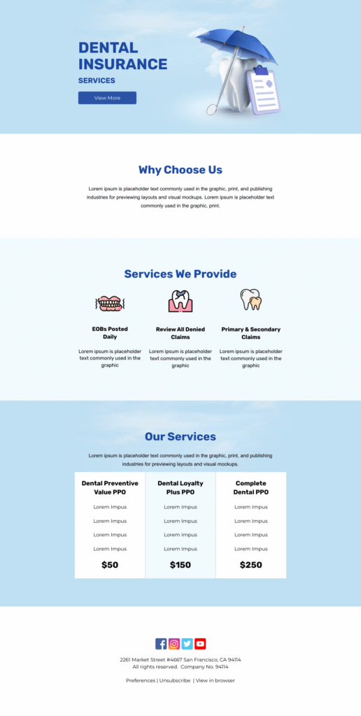 Dental Insurance Service