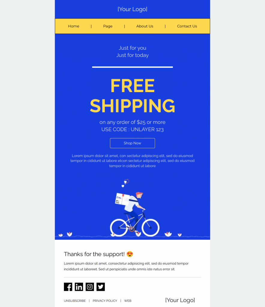 Free Shipping Today Only