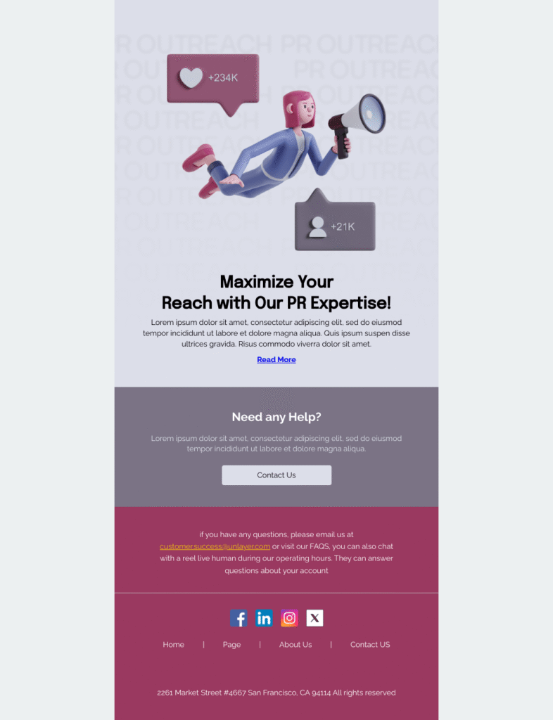 PR Outreach Email
