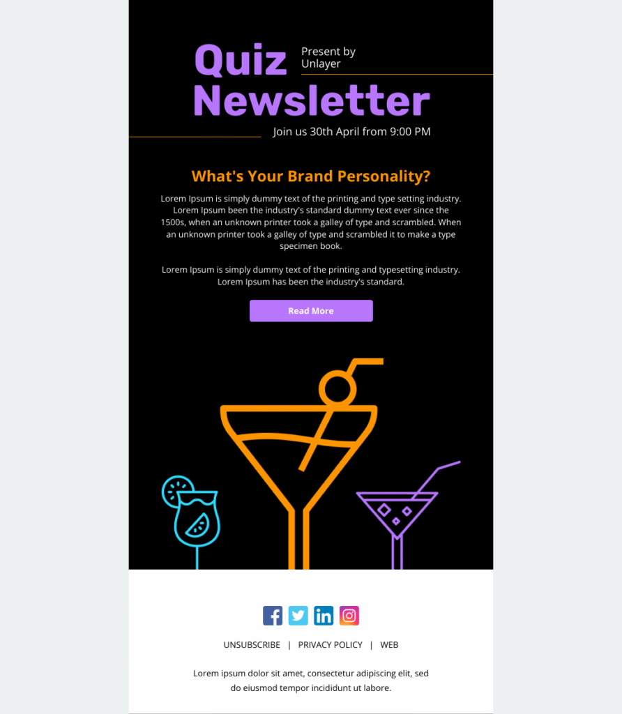Quiz Newsletter