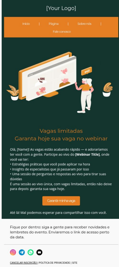 Não perca