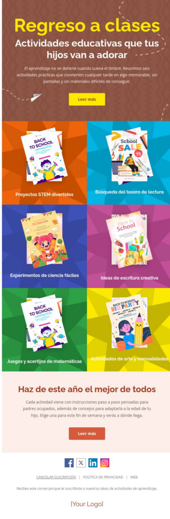 Actividades de aprendizaje escolar