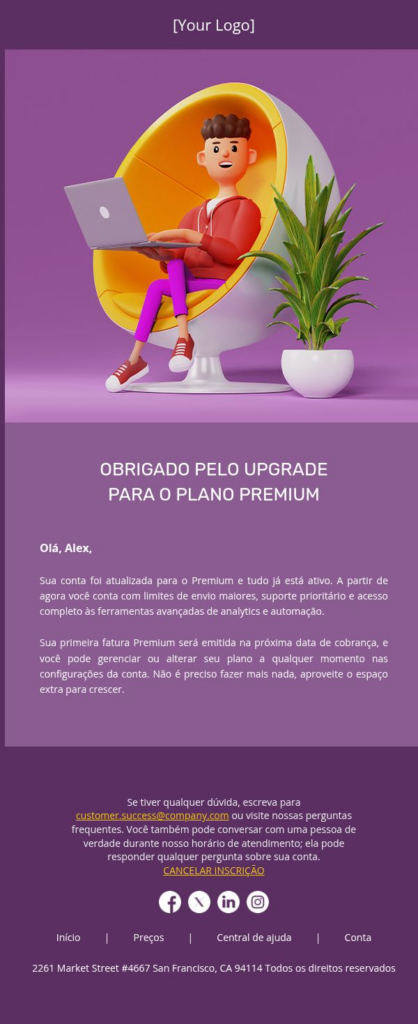 Obrigado pela atualização