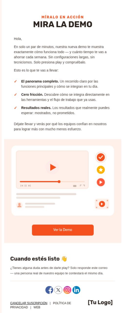 Mira la demostración