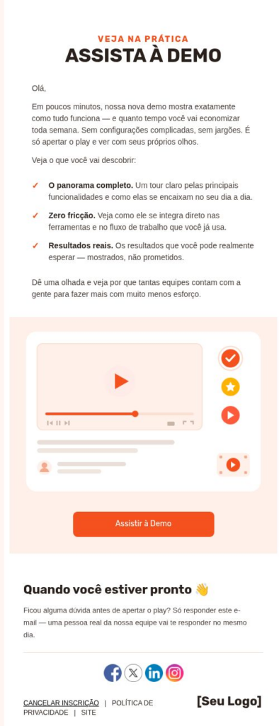 Assista à demonstração